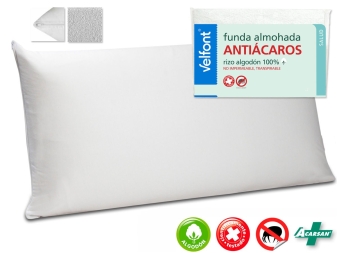 Funda de Almohada Antiacaros rizo de Velfont
