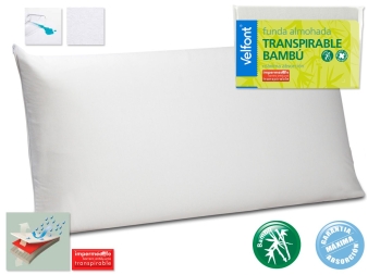 Funda de Almohada Bambu Impermeable y Transpirable de Velfont