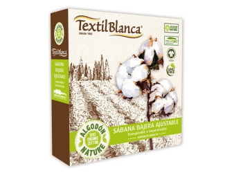 Sábana Bajera Protectora para Bebé Textil Blanca Nature