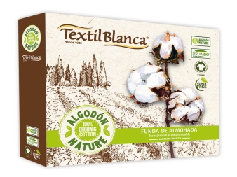 Protector de Almohada Ecológico Nature de Textil Blanca para bebé
