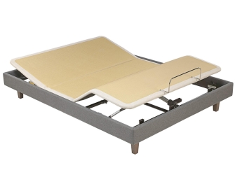 Base Tapizada Articulada Pikolin piombo
