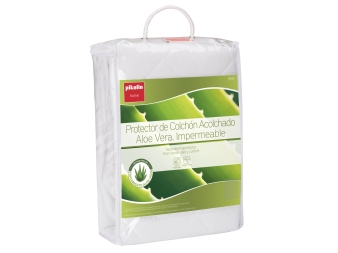 Cubrecolchón Impermeable Aloe Vera Dermoprotector