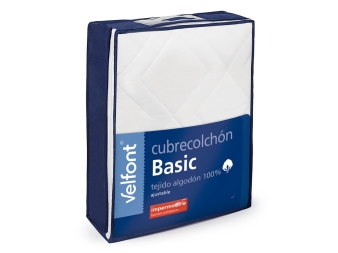 Cubrecolchón de Cuna Basic de Algodón Impermeable Velfont