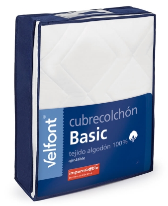 Cubrecolchón de Cuna Basic de Algodón Impermeable Velfont