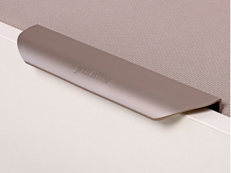 Canapé Abatible Lateral Design blanco con asas de aluminio
