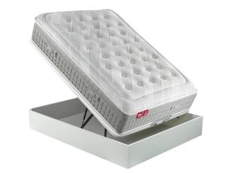 Oferta de Canapé Decobox blanco + Colchón Sleep