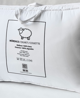 Edredón Nórdico kit de Lana Natural Bagés Textil
