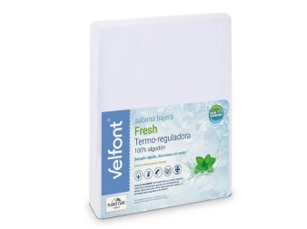 Sábana Bajera Mentol SkinComfort de Algodón