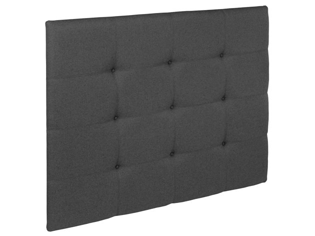 Cabecero capitoné a cuadros Pikolin color Piombo