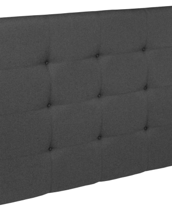 Cabecero capitoné a cuadros Pikolin color Piombo