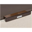 Detalle tirador wengué y tejido 3D del canapé eléctrico Design Pikolin color aspen