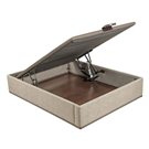 Canapé tapizado eléctrico Design Pikolin abierto color ash