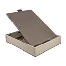 Apertura frontal del canapé eléctrico Design Pikolin color ash