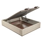 Canapé Design tapizado tapa doble Pikolin color ash abierto