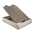 Canapé abatible Design Pikolin con tapa doble en apertura independiente ash