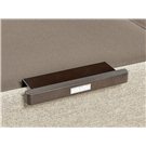 Detalle tirador madera y metal del canapé tapizado Design ash de Pikolin