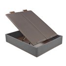 Canapé abatible Design Pikolin con tapa doble en apertura independiente piombo