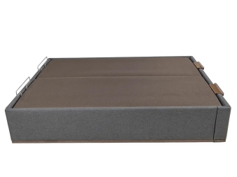 Canapé tapizado Design Pikolin tapa doble vista frontal piombo
