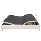 Canapé Abatible Articulado Ergodés Al Aire Pikolin en posición Zero-G con arcón abierto blanco