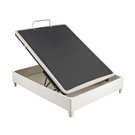 Apertura frontal del Canapé Abatible Articulado Ergodés Al Aire blanco con base eléctrica