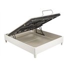 Estructura del arcón abatible Ergodés Al Aire blanco con tapa elevable y gran estabilidad