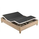 Canapé articulado Ergodés Al Aire natural de Pikolin en posición de lectura y relax