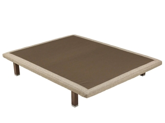 Base tapizada Divanlin Textil Pikolin color ash con patas