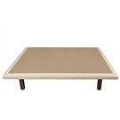 Base tapizada Divanlin Textil vista frontal con patas aspen