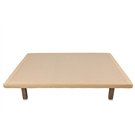 Base tapizada Divanlin Textil vista frontal con patas cooper