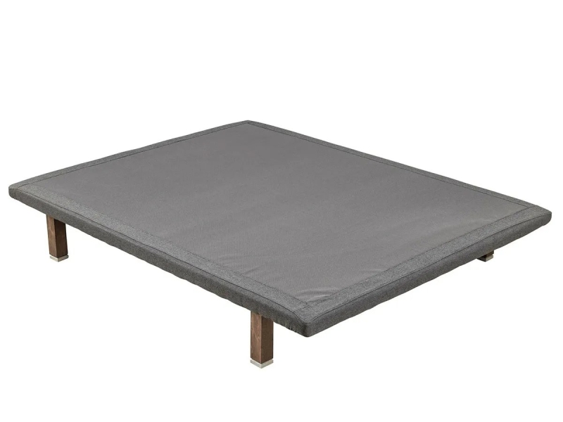 Base tapizada Divanlin Textil Pikolin color piombo con patas
