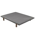 Base tapizada Divanlin Textil Pikolin color piombo con patas