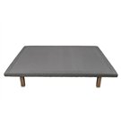 Base tapizada Divanlin Textil vista frontal con patas piombo