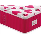 Etiqueta Cuore y detalle de esquina en platabanda fucsia