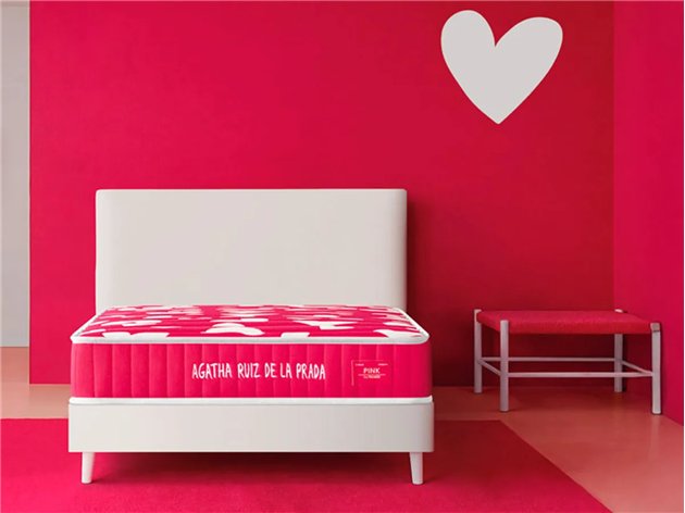 Imagen ambiente Colchón Pink Ágatha Ruiz de la Prada en dormitorio rosa