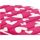 Detalle tejido superior rosa con estampado de corazones (Pink)