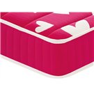 Detalle esquina y acabado ribeteado del Colchón Pink