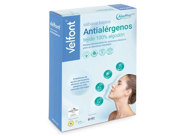 Sábana Bajera Antialérgenos Velfont AlerPro Tech