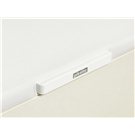 Detalle tirador del Canapé Naturebox 2.0 doble tapa y alta capacidad blanco