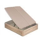 Canapé Abatible Naturbox 2.0 Plus Tapa Doble natural Abierto