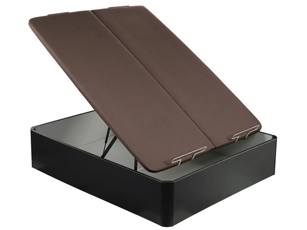 Canapé Abatible Naturbox 2.0 Plus Tapa Doble vengué Abierto