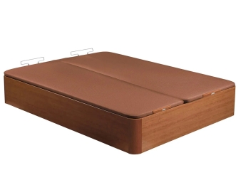 Canapé Naturbox 2.0 de Pikolin con Tapa Doble Cerrado cerezo