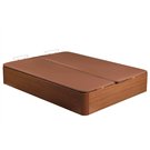 Canapé Naturbox 2.0 de Pikolin con Tapa Doble Cerrado cerezo