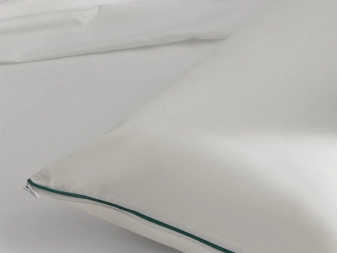Primer plano del tejido de algodón de la almohada