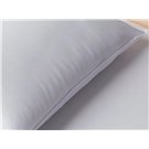 Detalle del tejido de algodón de la almohada para cuna