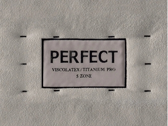 detalle etiqueta colchon perfect blanco la premier