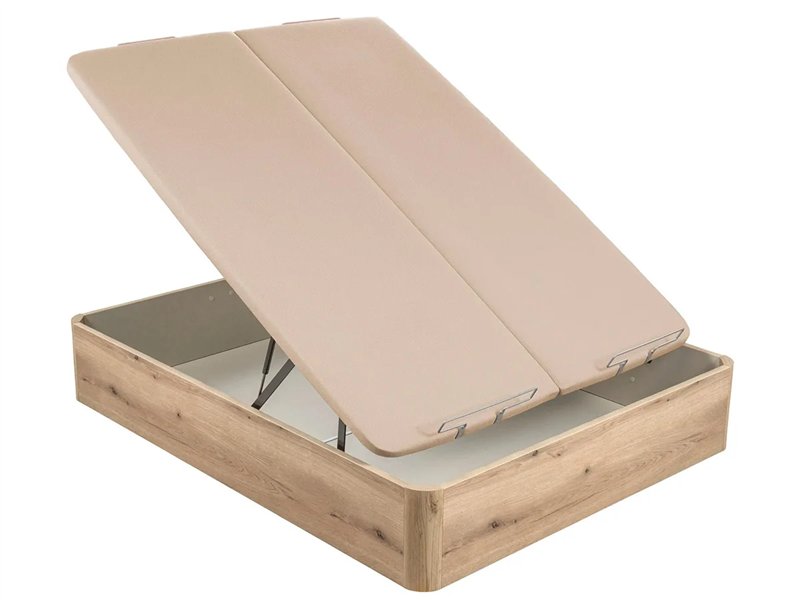 Canapé Abatible Pikolin Naturbox 2.0 Tapa Doble Abierto roble