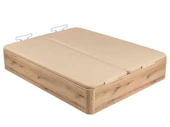 Canapé Naturbox 2.0 de Pikolin con Tapa Doble Cerrado roble