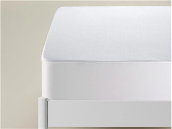 sabana bajera protectora double tencel ajustable tex blanca
