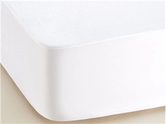 bajera protectora double tencel detalle esquina tex blanca