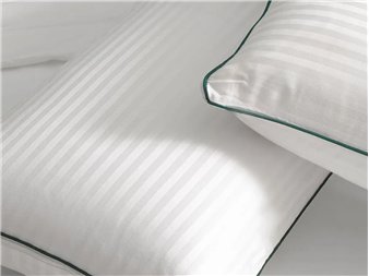 detalle tejido listado almohada bambu velfont
